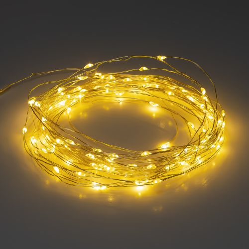 Гирлянда светодиодная садовая "Нить" 10м 100 microLED тепл. свет на солнечной батарее ERASF22-42 ЭРА Б0053371