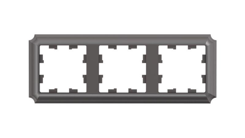 Рамка 3-м AtlasDesign Antique универс. мокко SE ATN100603