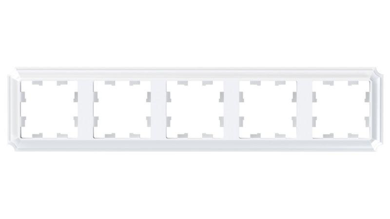 Рамка 5-м AtlasDesign Antique универс. бел. SE ATN100105