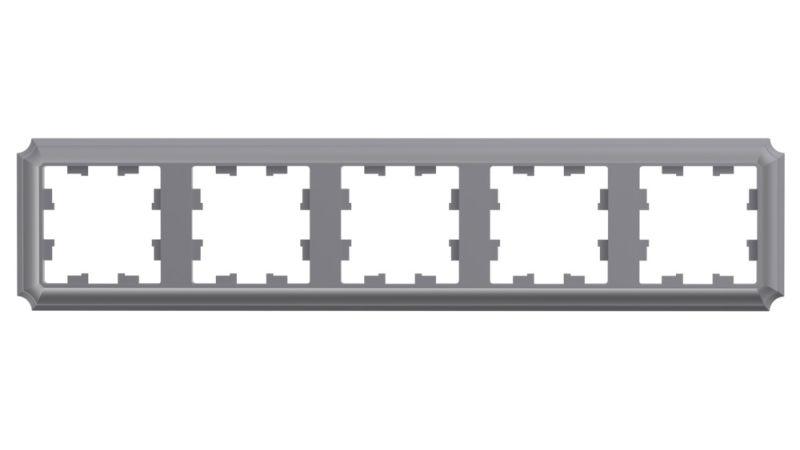 Рамка 5-м AtlasDesign Antique универс. сталь SE ATN100905