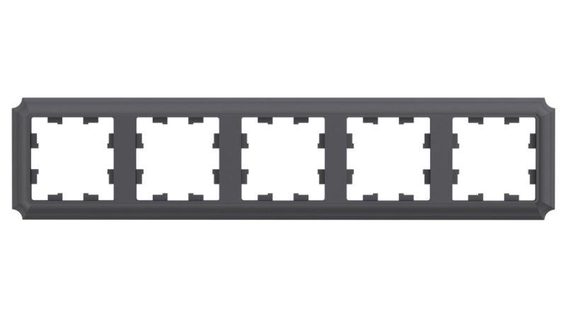 Рамка 5-м AtlasDesign Antique универс. базальт SE ATN101405