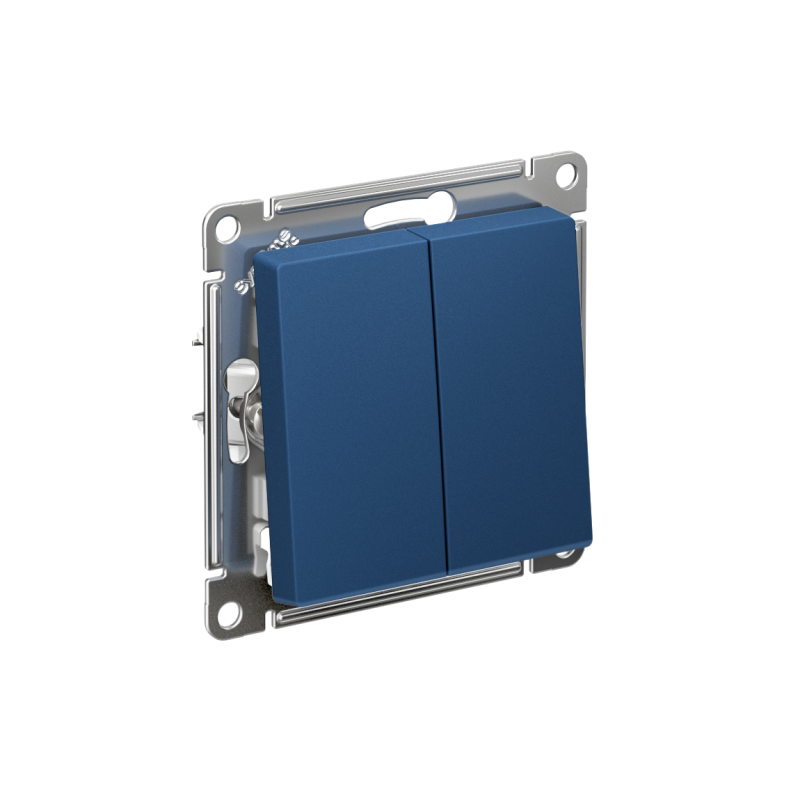 Переключатель перекрестный 2-кл. AtlasDesign 2хсх.7 10АХ механизм аквамарин SE ATN001173