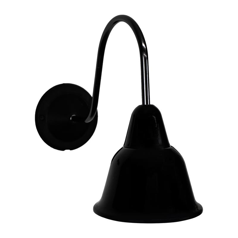 Светильник Кампана 1 плафон настенный керамика черн./черн. никель Bironi BS1-21-0303/35/119