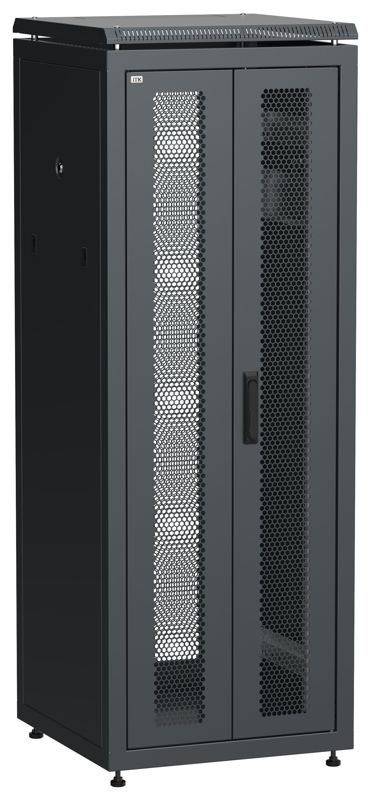 Шкаф сетевой LINEA N 19дюйм 33U 600х600мм передн. перфорир. распашная двустворчат. задн. перфорир. чер. ITK LN05-33U66-2PP