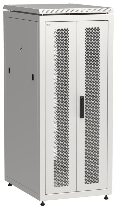 Шкаф сетевой LINEA N 19дюйм 28U 600х800мм передн. перфорир. распашная двустворчат. задн. перфорир. сер. ITK LN35-28U68-2PP