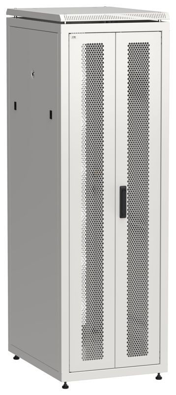 Шкаф сетевой LINEA N 19дюйм 38U 600х800мм передн. перфорир. распашная двустворчат. задн. перфорир. сер. ITK LN35-38U68-2PP