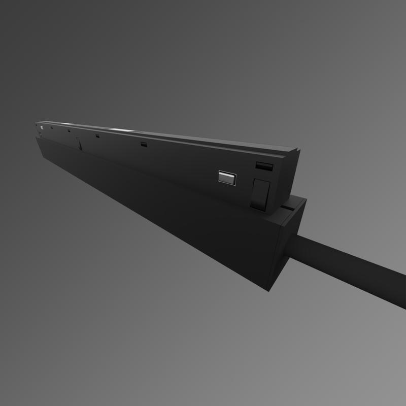 Блок питания RVE-MP/48V/B-100 100Вт 225х22х43мм черн. RVElektro RVE00008673