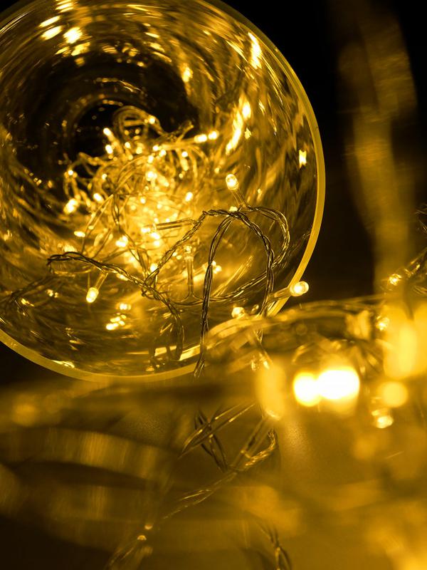 Гирлянда AC-G01-120Y 120LED 12.8м 8реж. 220В желт. ФАZА 5047631