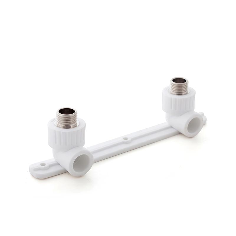 Угольник комбинированный под смеситель PPR наружн. резьба 20х1/2 бел. RTP 10703