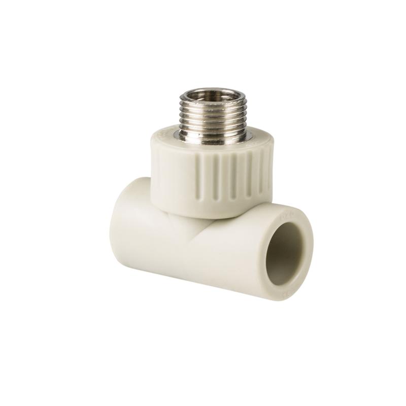 Тройник комбинированный PPR наружн. резьба 32х1 сер. RTP 10999