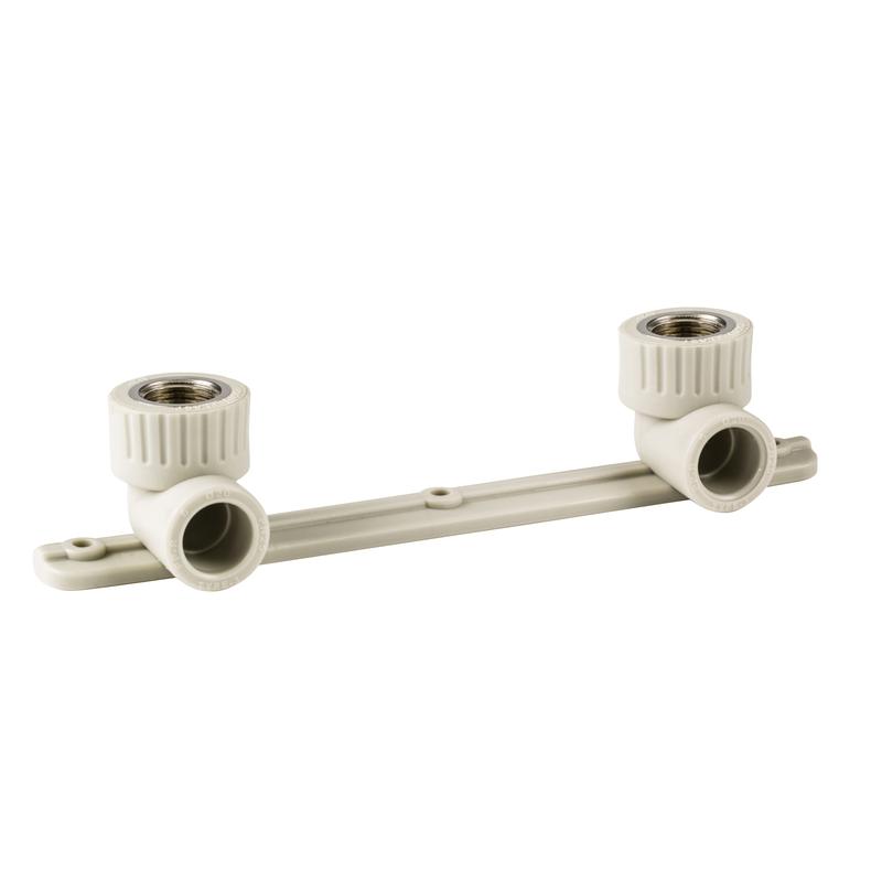 Угольник комбинированный под смеситель PPR внутр. резьба 20х1/2 сер. RTP 11046