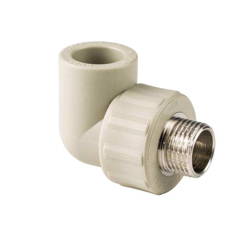 Угольник комбинированный PPR наружн. резьба 32х1 сер. RTP 11053