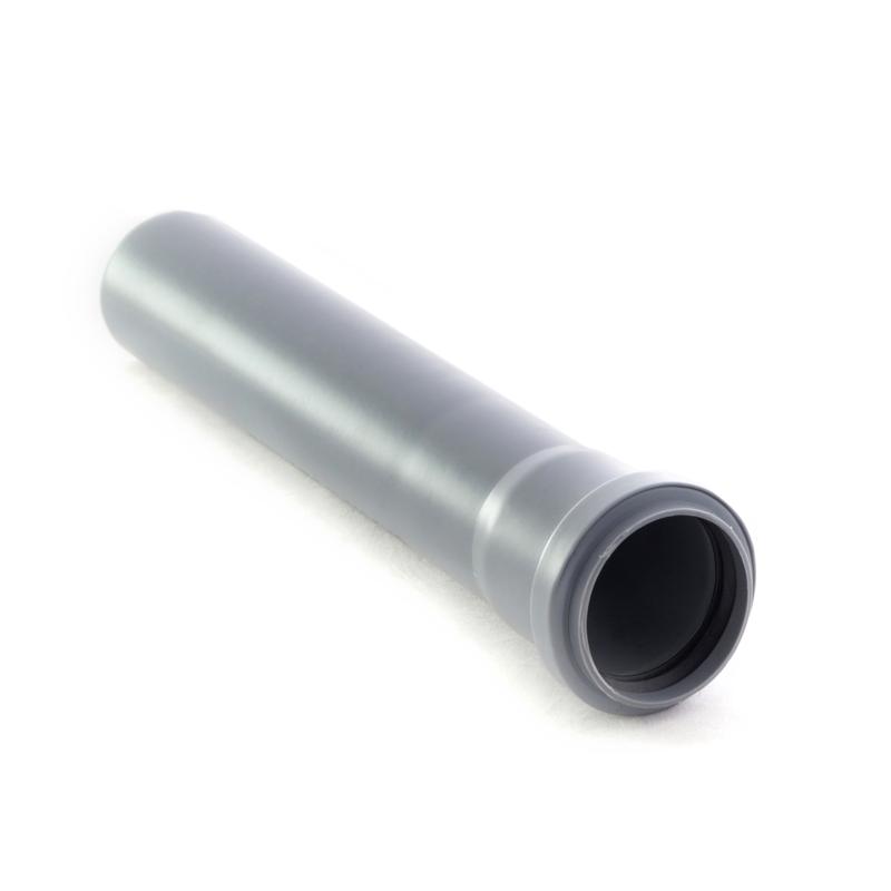 Труба ВК ПП 110х2.2 ПИАРКОМ сер. (дл.0.15м) RTP 11170