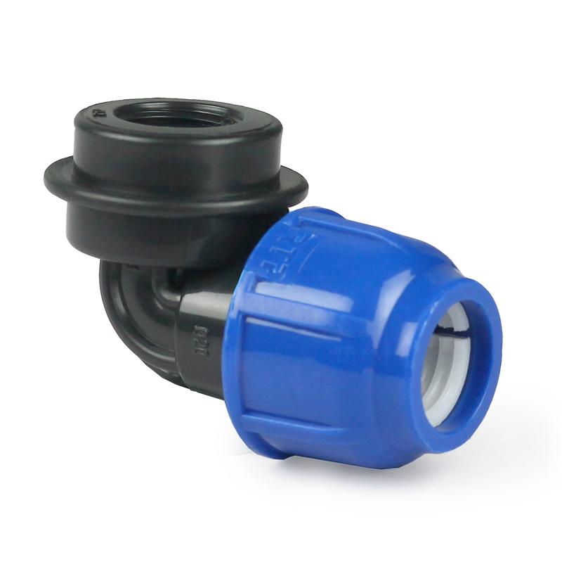 Отвод компрессионный внутр. резьба PN16 d32х1дюйм для ПЭ труб RTP 14529