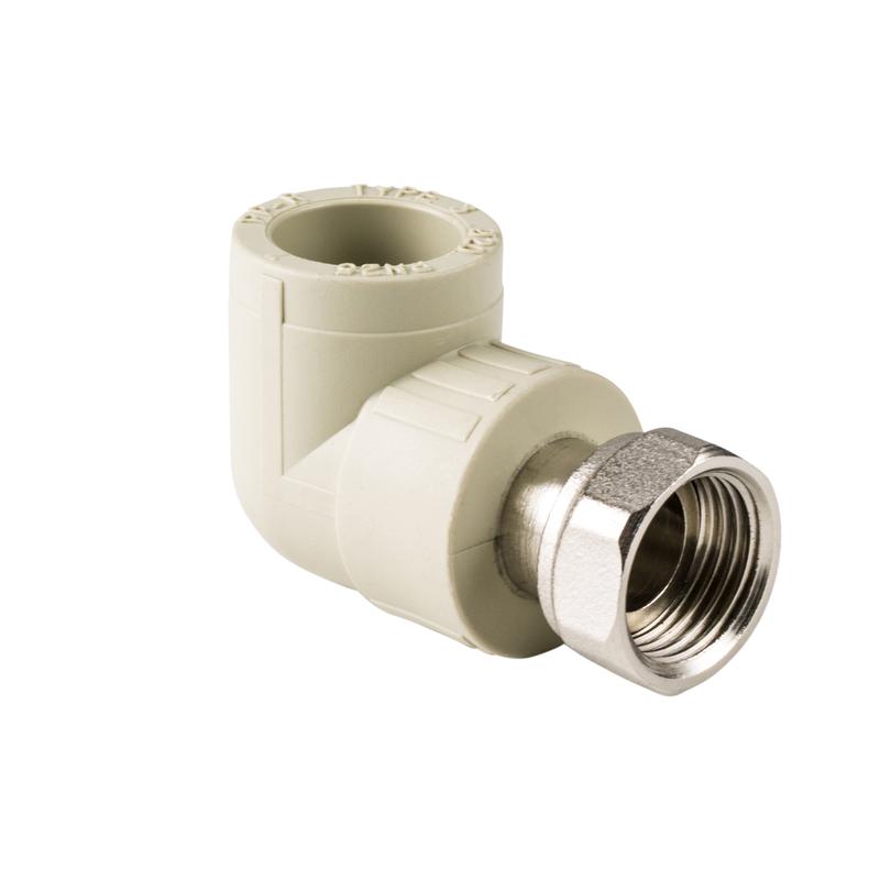 Угольник с накидной гайкой PPR 25х1 сер. RTP 15832