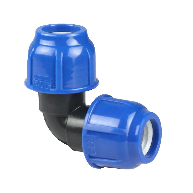 Отвод компрессионный PN10 d75 для ПЭ труб RTP 17415