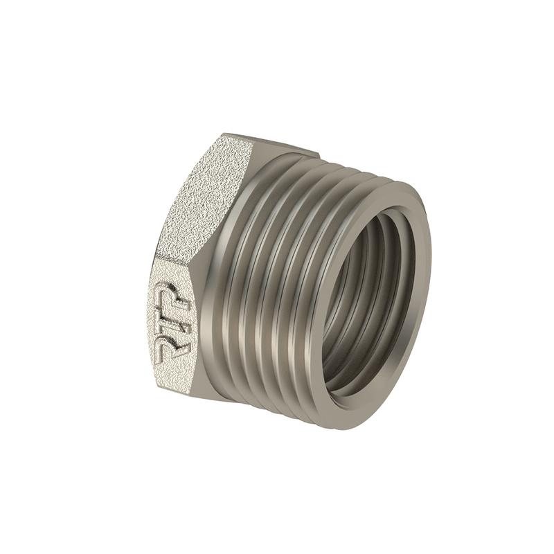 Футорка латунь внутр./наружн. резьба 1 1/4х3/4дюйм никель RTP 25127