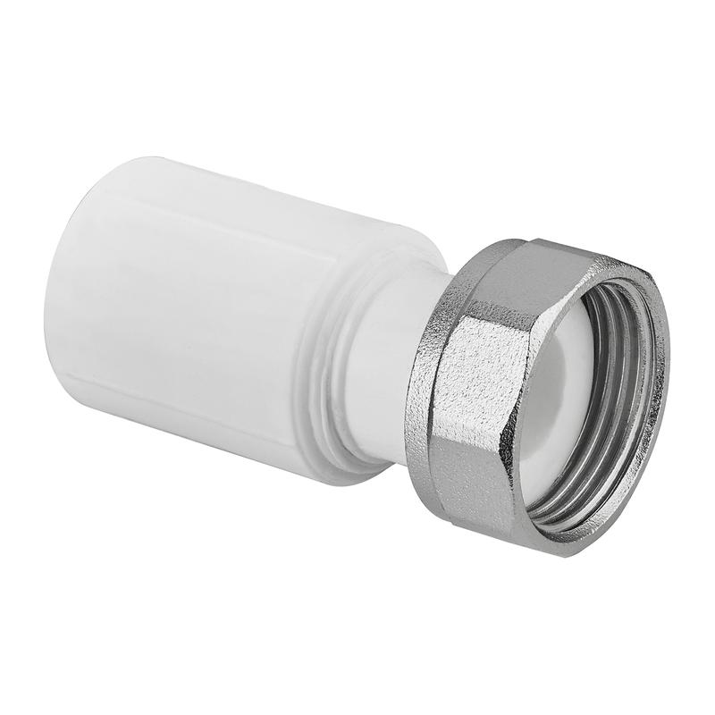 Муфта с накидной гайкой PPR 25х3/4 пластик штуцер бел. RTP 28192