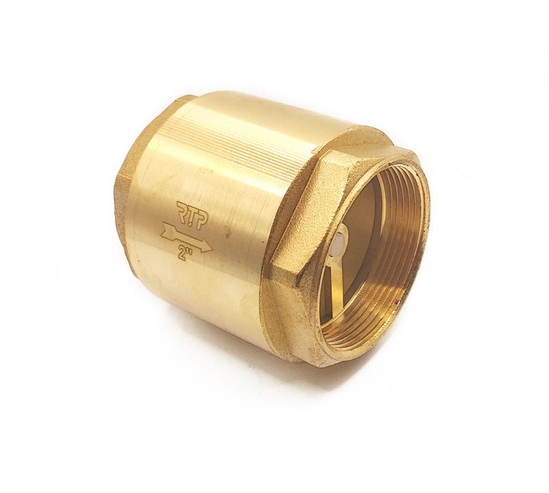 Клапан обратный латунь внутр./внутр. резьба 1 1/4дюйм PN25 желт. RTP 31614