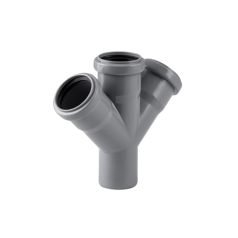 Крестовина одноплоскостная ВК ПП 50/50/50х45 сер. RTP 36525