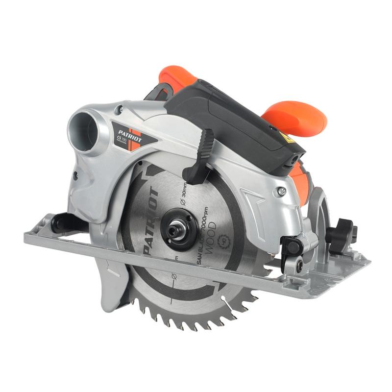 Пила циркулярная CS190 1500Вт литая платформа пильный диск 190х30мм PATRIOT 190301640