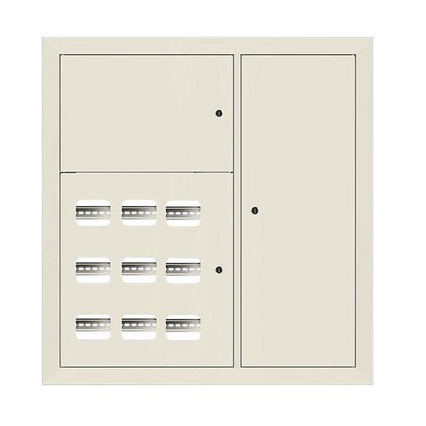Щит этажный 9кв. RAL9002 3 окна в ряд по гориз. (1000х950х150) PROxima EKF mb29-v-9-ral9002-1