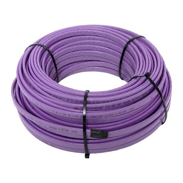 Кабель нагревательный саморег. ESU-45F 45Вт/м фторопласт (уп.50м) EKF ESU-45F-50