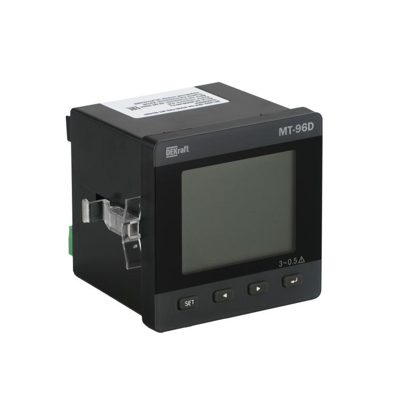 Мультиметр 96х96мм 3ф вход 100В 1А THD+multi-tariff RS485+DO МТ-96D DEKraft 51511DEK
