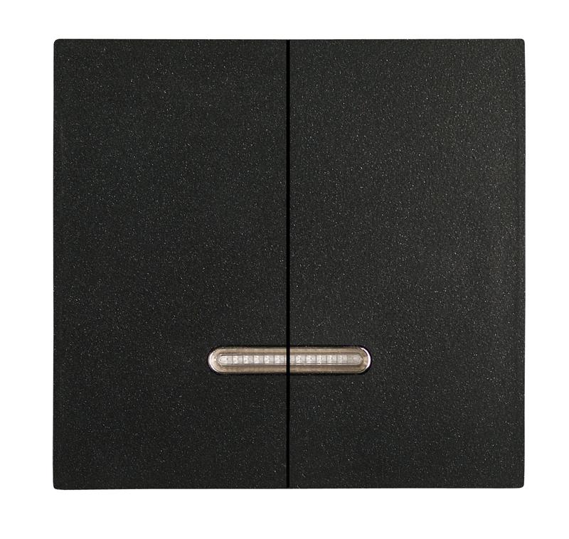 Клавиши выключателя 2-кл. с подсветкой черн. Cellia Makel 2254726