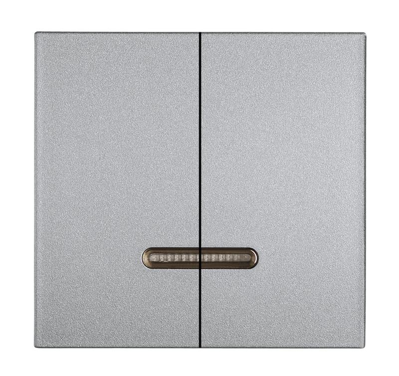 Клавиши выключателя 2-кл. с подсветкой серебр. Cellia Makel 2251726