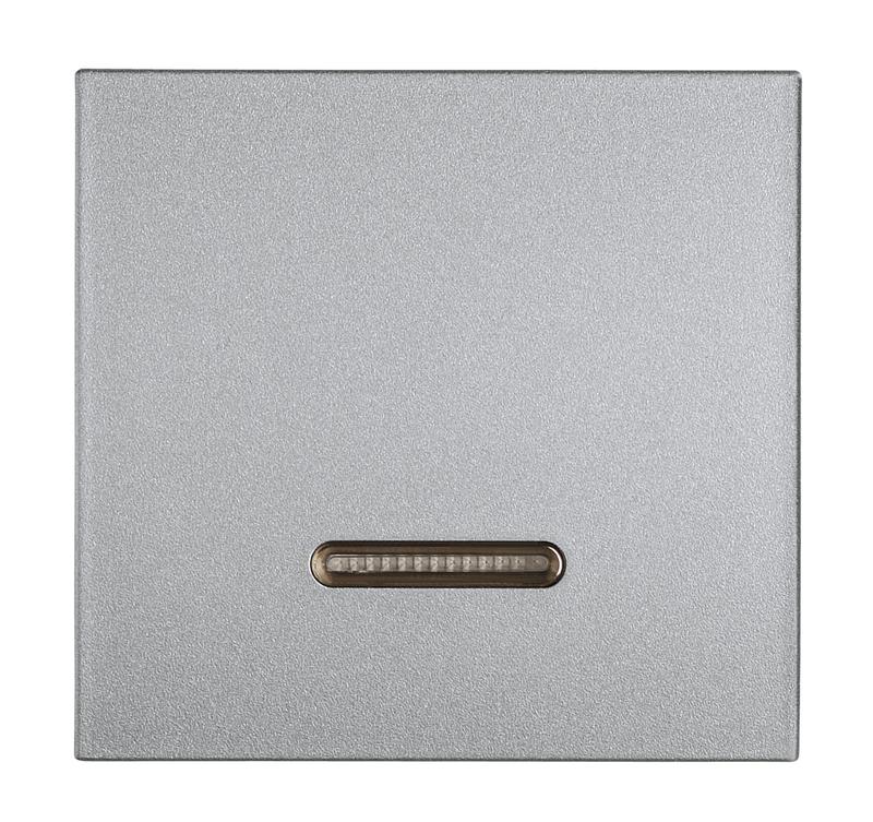 Клавиша проходного выключателя 1-кл. с подсветкой серебр. Cellia Makel 2251721