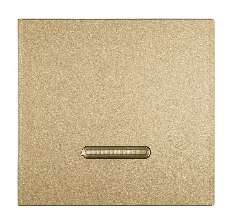Клавиша проходного выключателя 1-кл. с подсветкой латунь Cellia Makel 2257721