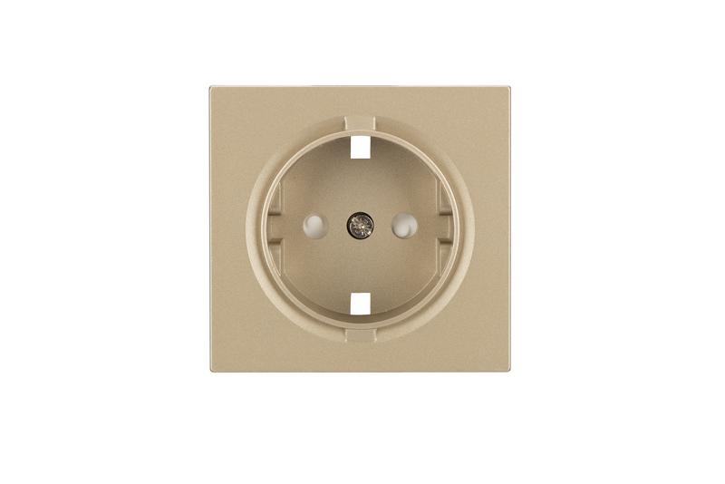 Панель розетки с заземл. латунь Cellia Makel 2257733