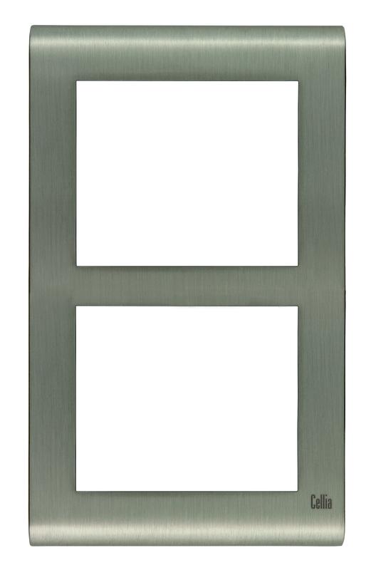 Рамка 2-м вертикал. сатин Cellia Makel 2349707