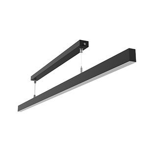 Светильник светодиодный Qubo-line 1260х20х40 25Вт 3000К подвесной аварийный автономный постоянного действия рассеив. опал RAL9005 черн. муар VARTON V1-R0-90226-30A00-4002530