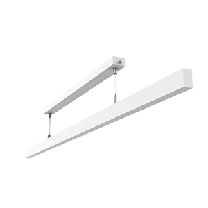 Светильник светодиодный Qubo-line 1260х20х40 35Вт 4000К подвесной рассеив. опал диммер DALI RAL9003 бел. муар VARTON V1-R0-00226-30D01-4003540