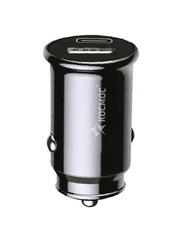 Устройство зарядное от прикуривателя автомобиля USB TYPE-C 30Вт КОСМОС KCCH30WUSBTC