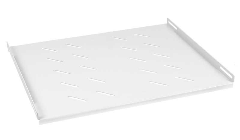 Полка 19дюйм перфорированная SH-J018-FC-600m-100KG глубиной 400мм для напольных и настенных шкафов глубиной 600мм усиленная до 100кг Cabeus 7859c
