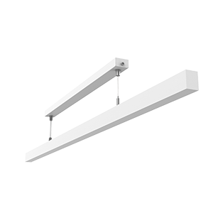 Светильник светодиодный Qubo-line 1510х30х40 45Вт 4000К подвесной с рассеив. опал RAL9003 бел. муар диммер DALI VARTON V1-R0-00127-30D01-4004540