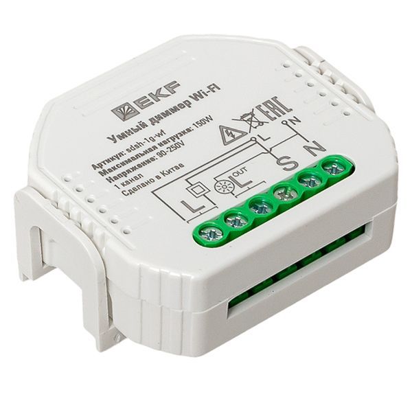 Диммер в подрозетник 1-канальный Умный Wi-Fi Connect EKF sdsh-1g-wf