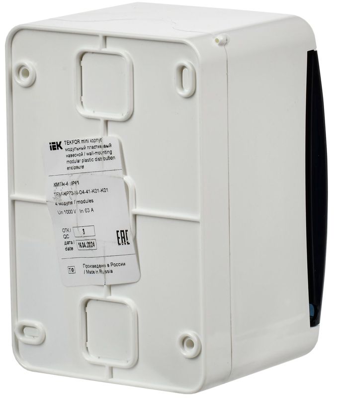 Корпус КМПн-4 TEKFOR Mini IP41 пластик. бел. IEK TFM-KP73-N-04-41-K01-K01