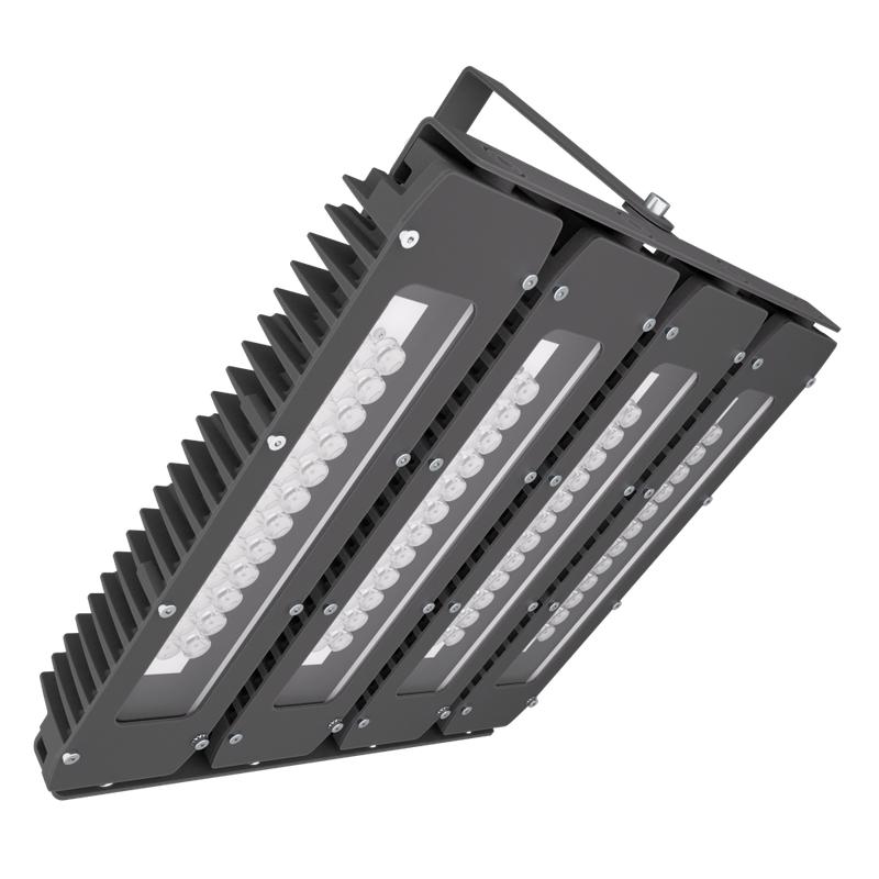 Прожектор светодиодный LAD LED R700-4-PC-10-750-D48-400L1 ST 400Вт IP67 5000К 230В CRI70 КСС типа "К" крепление на лире ЛАДзавод LADR74PC10750D48400L1ST
