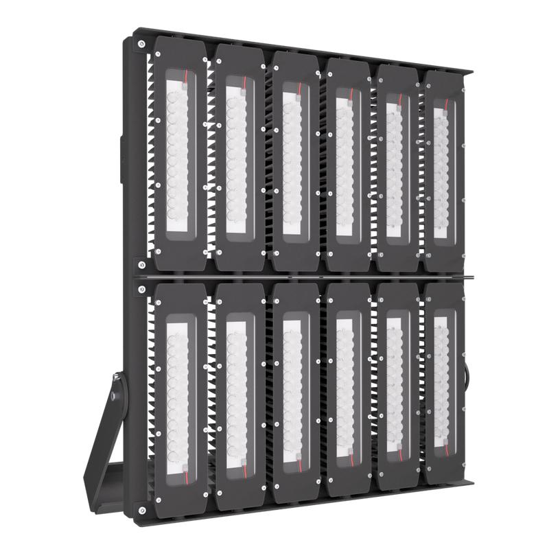 Прожектор светодиодный LAD LED R700-12-PC-60-750-D48-1200L1 ST 1200Вт IP67 5000К 230В CRI70 КСС типа "Г" крепление на лире ЛАДзавод LADR712PC60750D481200L1ST