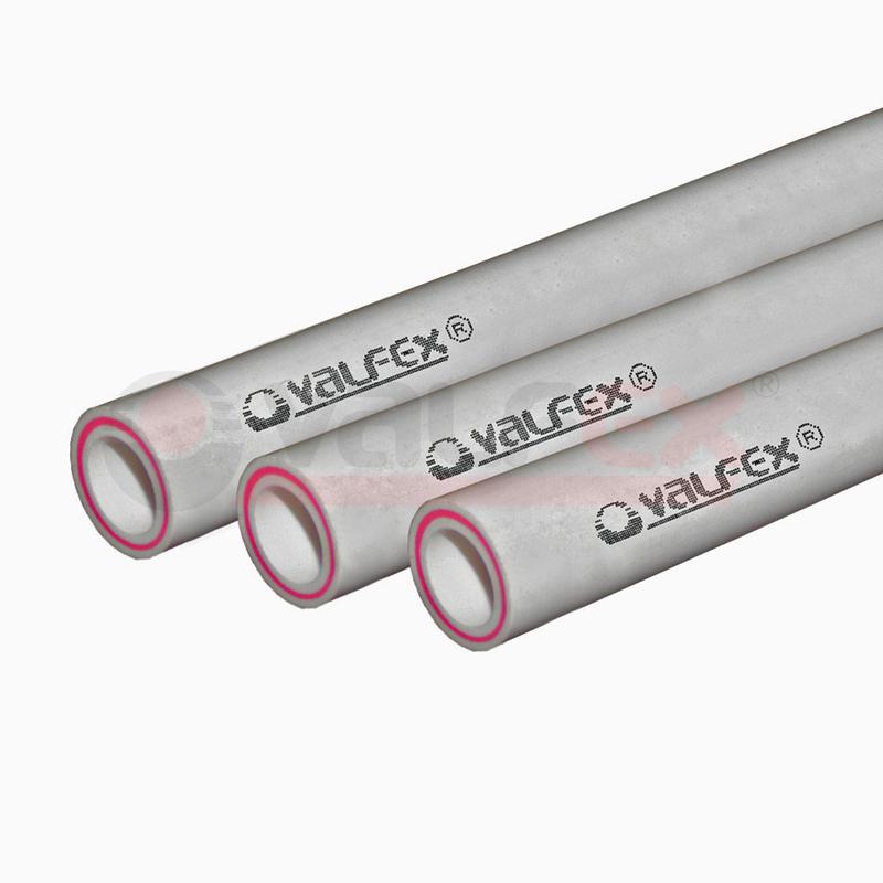 Труба армированная стекловолокном SDR 7.4 PN20 ф32х4.4мм (30) штанга 2м сер. VALFEX 101050322Г