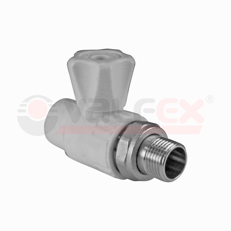 Кран шаровой для радиатора прямой 25х3/4дюйм (50/10) сер. VALFEX 10149025Г