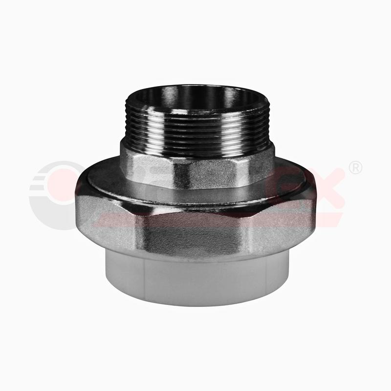 Муфта комб. разъем. (американка) с наружной резьбой 25х1дюйм (80/20) сер. VALFEX 10156225Г