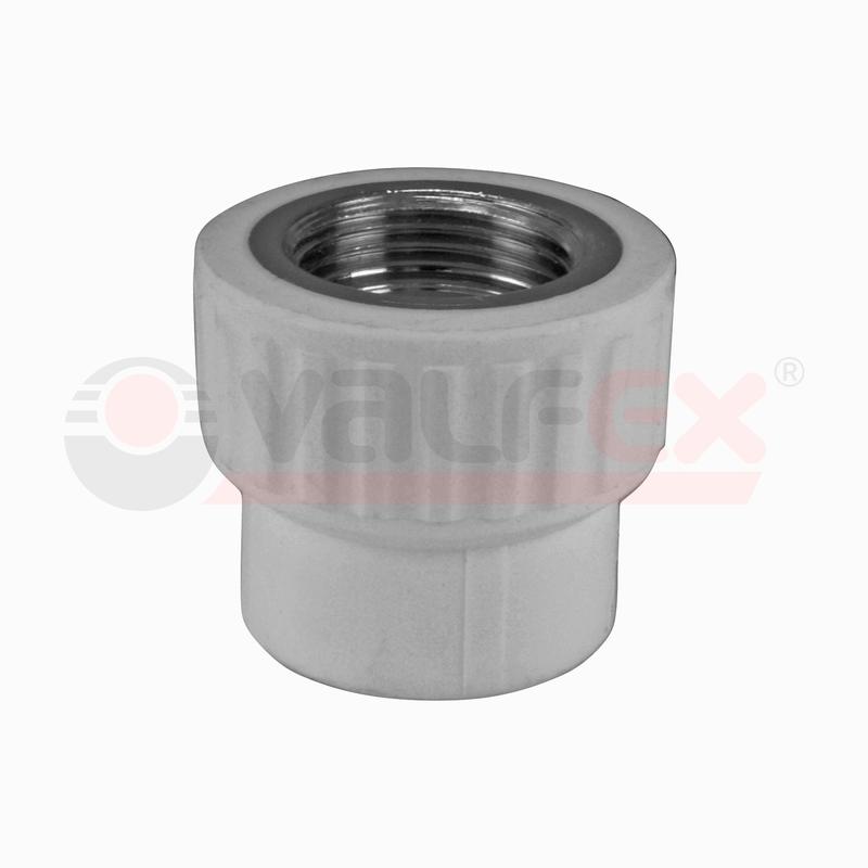 Муфта переходная с внутренней резьбой 25х1/2дюйм (100/25) сер. VALFEX 10129125Г