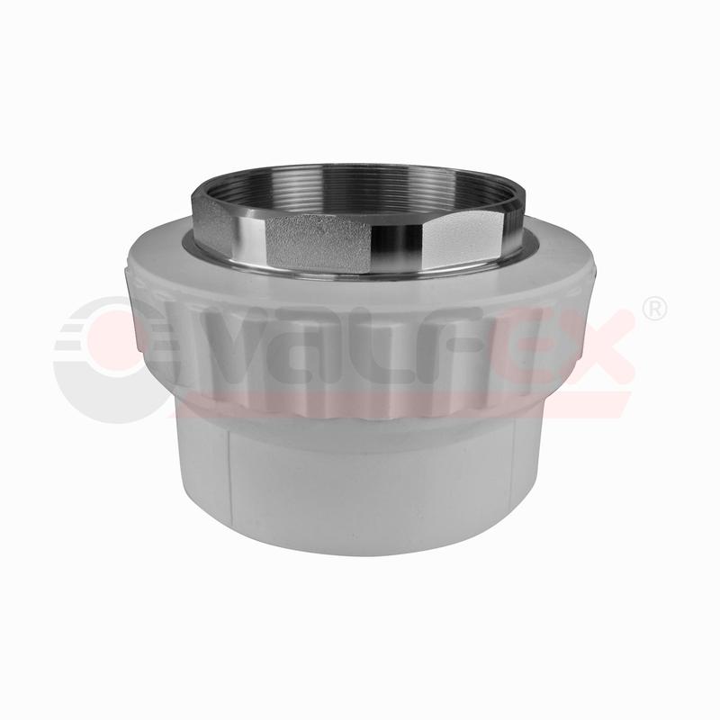 Муфта переходная с внутренней резьбой 50х1 1/2дюйм под ключ (12/4) сер. VALFEX 10134050Г