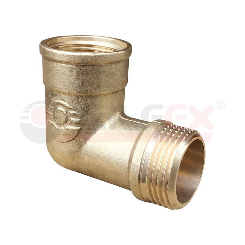 Угольник с переходом на наружнуюю резьбу ВР-НР 1/2дюйм (120/10) VALFEX VF.092.L.012