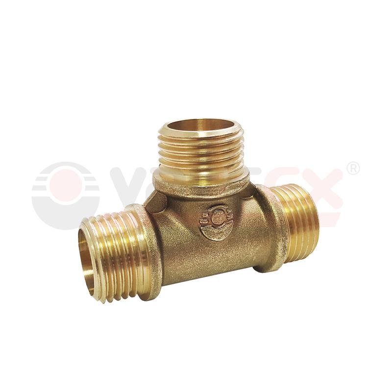 Тройник переходной с наружной резьбой НР 1/2дюйм- НР 1/2дюйм- НР 1/2дюйм (90/10) VALFEX VF.131.L.012